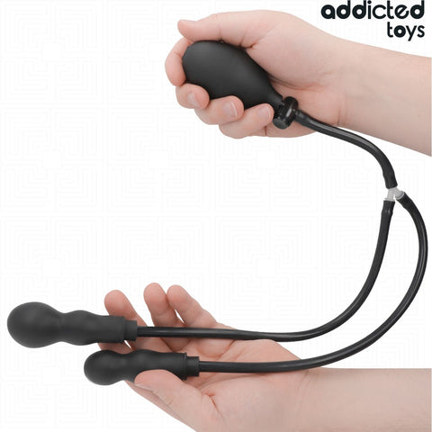 Plug Anal Duplo Insuflável Addicted Toys Modelo 1 – Dupla Expansão | Ponto P | Silicone