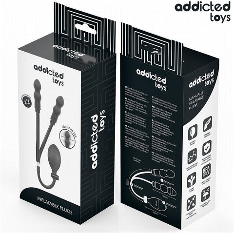 Plug Anal Duplo Insuflável Addicted Toys Modelo 1 – Dupla Expansão | Ponto P | Silicone