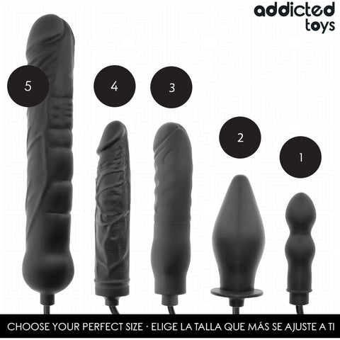Plug Anal Duplo Insuflável Addicted Toys Modelo 1 – Dupla Expansão | Ponto P | Silicone