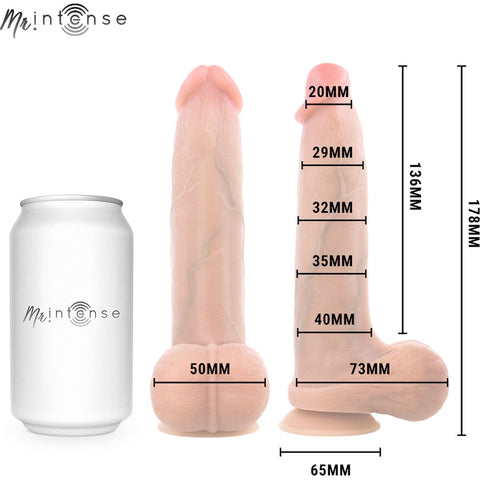 Dildo Super Realista MR INTENSE Bruce S – Sensação Autêntica com Ventosa | 17.8cm Ø4cm