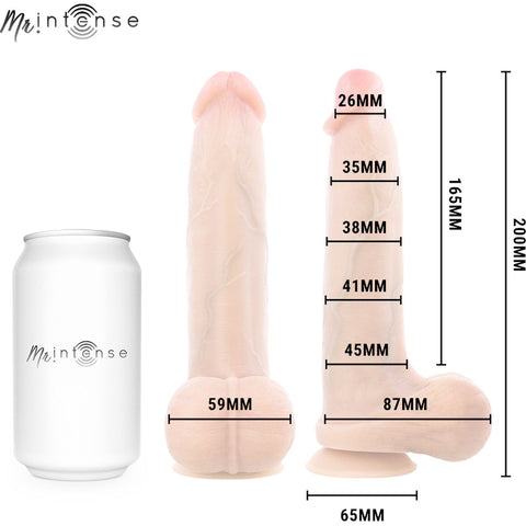 Dildo Super Realista MR INTENSE Bruce M – Penetração Profunda com Ventosa | 20cm Ø4.5cm