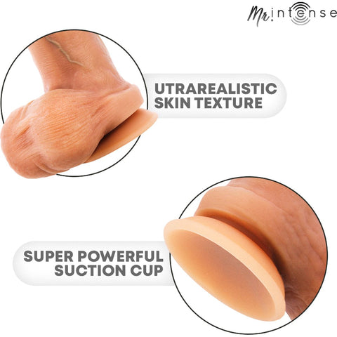 Dildo Super Realista MR INTENSE Bruce L – Tamanho Extremo com Ventosa | 23cm Ø5.2cm