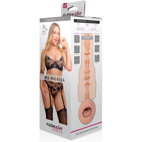 Masturbador Fleshlight Mia Malkova – Boca Realista Headshot Mouth | Textura Exclusiva 🔥