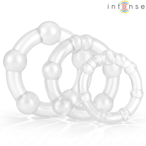Conjunto 3 Anéis Penianos Intense Bourne – Silicone Médico | À Prova de Água | Body-Safe