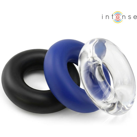 Conjunto 3 Anéis Penianos Intense – Cores Variadas | Silicone Médico | À Prova de Água