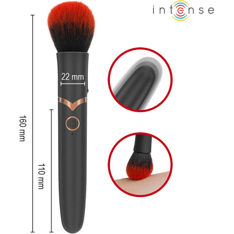 Pincel Brush EMILIA — Vibração e Aquecimento para Estimulação Suave | Recarregável USB