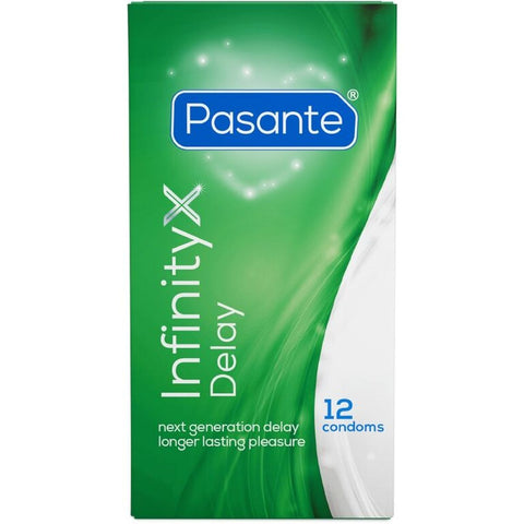 Preservativos Retardantes Pasante Delay Infinity | 12 Unidades | Látex
