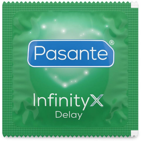 Preservativos Retardantes Pasante Delay Infinity | 12 Unidades | Látex