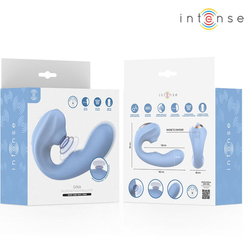 Estimulador Clitoriano GINA Intense | 3 em 1 Sucção + Pulsação + Vibração | USB