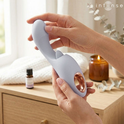 Vibrador com Simulador de Língua Intense ANYA – 10 Vibrações + Movimento Circular | 18.3cm Ø3.7cm 👅🔥