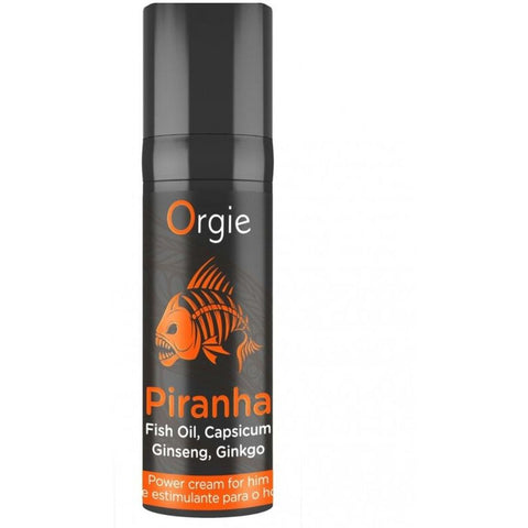 Creme Estimulante Orgie Piranha Power Cream – Ginseng, Ginkgo Biloba e Capsicum 15ml