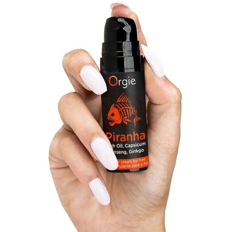 Creme Estimulante Orgie Piranha Power Cream – Ginseng, Ginkgo Biloba e Capsicum 15ml