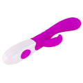 Vibrador com Estimulador Clitóris Arthur Roxo, 20cm Ø3.2cm, 7vibrações 3movimentos  Pretty Love   