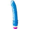 Vibrador Realístico Azul Waves of Pleasure, 23cm, com design detalhado e suave, ideal para sensações intensas, perfeito para quem busca um Vibrador Realístico Azul de destaque.