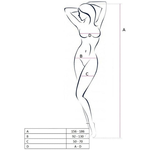 BodyStock Passion BS047 Branco - Detalhe do tecido de poliamida e elastano, mostrando a qualidade e conforto desta peça única de lingerie sexy.