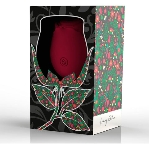 Estimulador Clitóris Sugador Mia Rosa Vermelho mostrando o formato compacto e discreto para usar em qualquer lugar