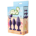 Kit Anal 3 Plugs Silicone Flirts Roxo  Dream Toys   