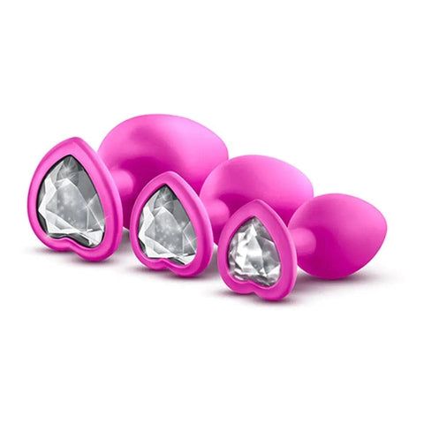 Luxe Conjunto Plugs Anais Bling Training Rosa, 7cm a 9.5cm, Ø2.6cm a Ø4.4cm  Blush Novelties   