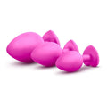 Luxe Conjunto Plugs Anais Bling Training Rosa, 7cm a 9.5cm, Ø2.6cm a Ø4.4cm  Blush Novelties   