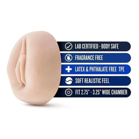 Manga para Bomba Vácuo Vagina Performance Pele, 3.5cm Ø9cm  Blush Novelties   