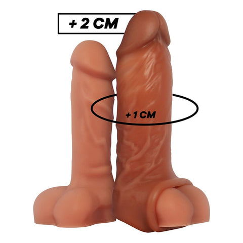 Manga Pénis VirilXL V7, Moreno 13cm Ø4cm Aumenta 2cm  VIRILXL   