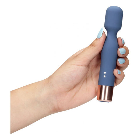 Massajador Mini Wand Loveline Azul USB, 14.3cm Ø2.4cm, 10vibrações  LoveLine   