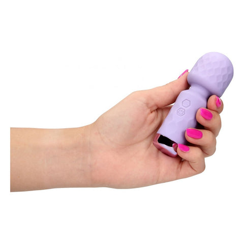 Massajador Mini Wand Loveline Roxo USB, 11.4cm Ø3.8cm, 10vibrações  LoveLine   