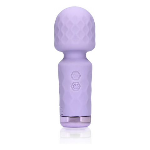 Massajador Mini Wand Loveline Roxo USB, 11.4cm Ø3.8cm, 10vibrações  LoveLine   