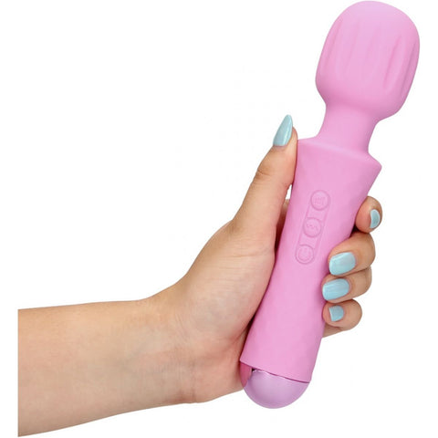 Massajador Wand Loveline Rosa USB, 20cm Ø4.5cm, 20vibrações  LoveLine   