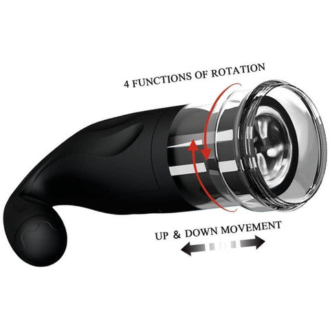 Masturbador Breton com Rotação e Sobe / Desce USB, 27.3cm  Pretty Love   