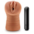 Masturbador M-For-Men Vagina Realista com Bala Vibratória Julieta Castanho  Blush Novelties   