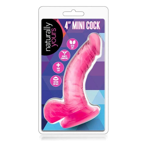 Mini Dildo Naturally Yours Mini Cock Rosa, 13cm Ø2.5cm  Blush Novelties   