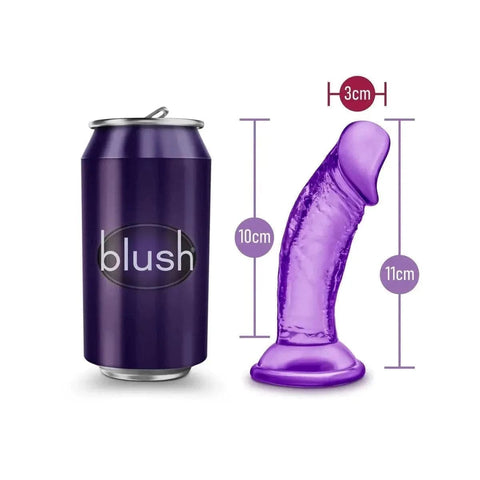 Mini Dildo Realista bYours Sweet Small Roxo, 11cm Ø3cm  Blush Novelties   