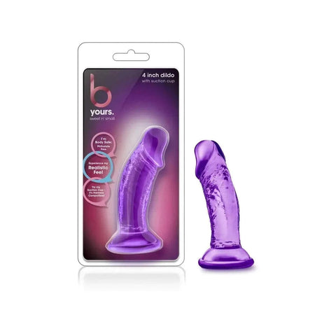 Mini Dildo Realista bYours Sweet Small Roxo, 11cm Ø3cm  Blush Novelties   