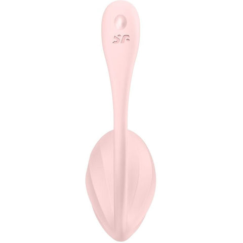 Ovo Vibratório Satisfyer Ribbed Petal com Aplicação e Comando, Rosa  Satisfyer   