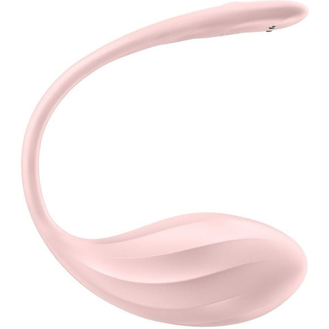 Ovo Vibratório Satisfyer Ribbed Petal com Aplicação e Comando, Rosa  Satisfyer   