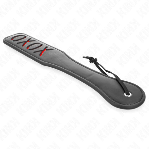 Paddle XOXO Preto e Vermelho, 32cm Brinquedos sexuais KINK