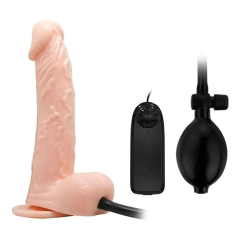 Penis Insuflável, Inflatable Vibration Penis, 19cm Ø4cm, vibração regulável  Baile   