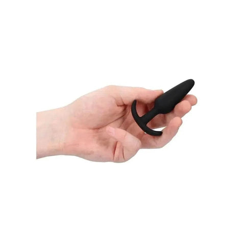 Plug Anal Pequeno Slim Preto, 8cm Ø2.2cm  Shots Toys   