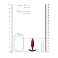 Plug Anal Pequeno Slim Vermelho, 8cm Ø2.2cm  Shots Toys   