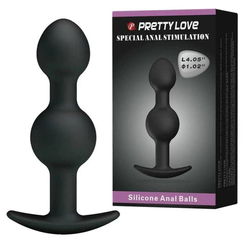 Plug Anal Pretty Love 2 Anal Balls com Esferas, 10.3cm Ø3.2cm  Pretty Love   