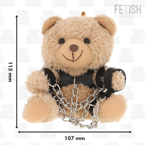 Porta-chaves Urso de Peluche BDSM Modelo 1, 12cm Fetish Submissive