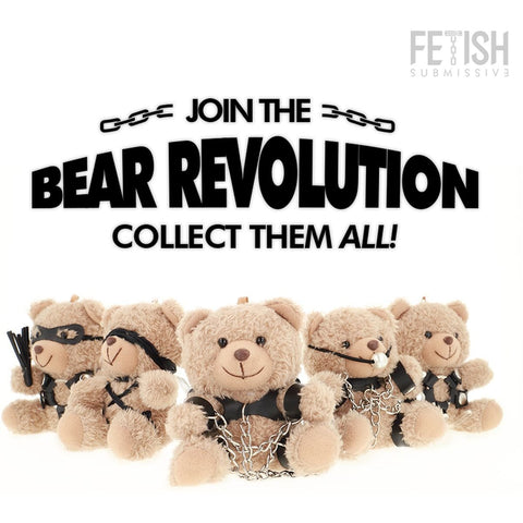 Porta-chaves Urso de Peluche BDSM Modelo 1, 12cm Fetish Submissive