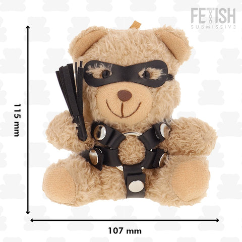Porta-chaves Urso de Peluche BDSM Modelo 2, 12cm Fetish Submissive