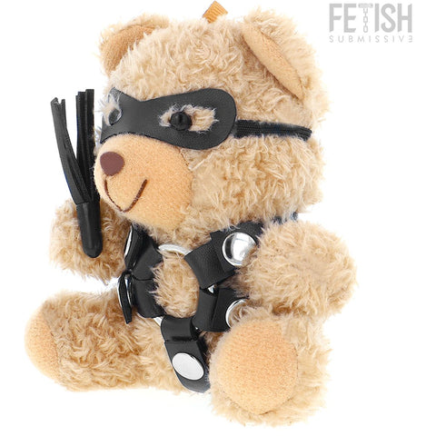 Porta-chaves Urso de Peluche BDSM Modelo 2, 12cm Fetish Submissive