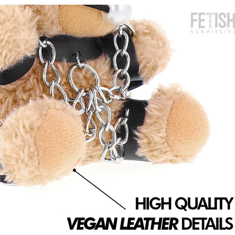 Porta-chaves Urso de Peluche BDSM Modelo 3, 12cm Fetish Submissive