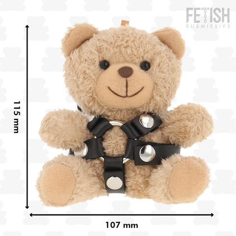 Porta-chaves Urso de Peluche BDSM Modelo 4, 12cm Fetish Submissive