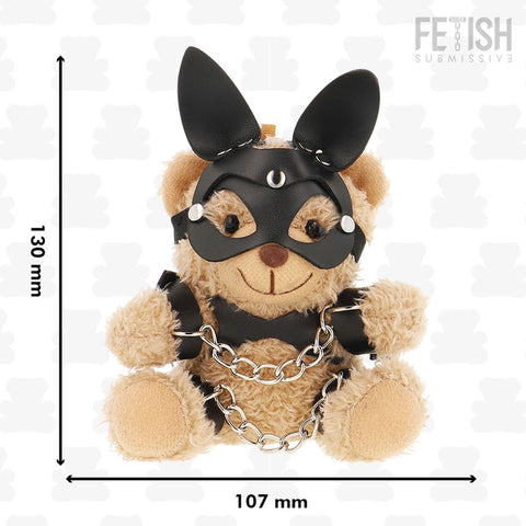 Porta-chaves Urso de Peluche BDSM Modelo 5, 12cm Fetish Submissive