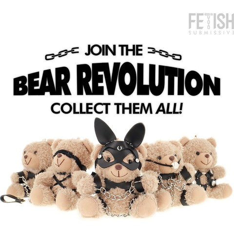 Porta-chaves Urso de Peluche BDSM Modelo 5, 12cm Fetish Submissive
