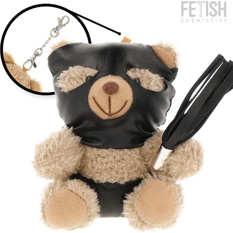 Porta-chaves Urso de Peluche BDSM Modelo 7, 12cm Fetish Submissive